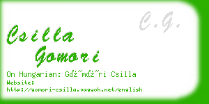 csilla gomori business card